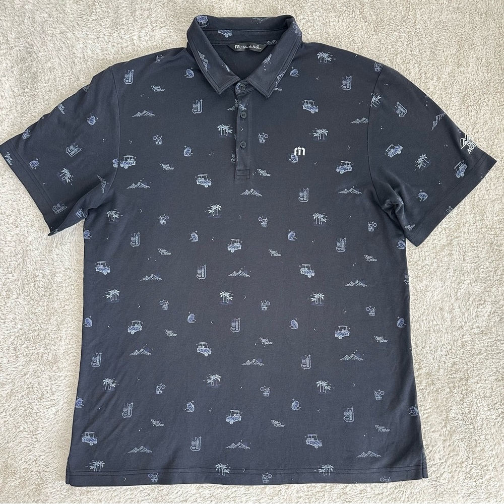 Travis Mathew tikehau island golf polo size XL